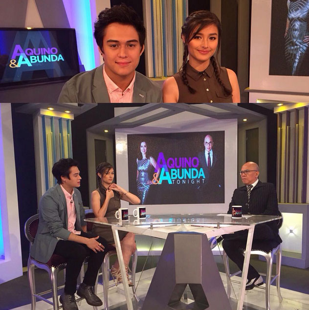 PHOTOS: Cute couple Liza and Enrique on Aquino & Abunda Tonight