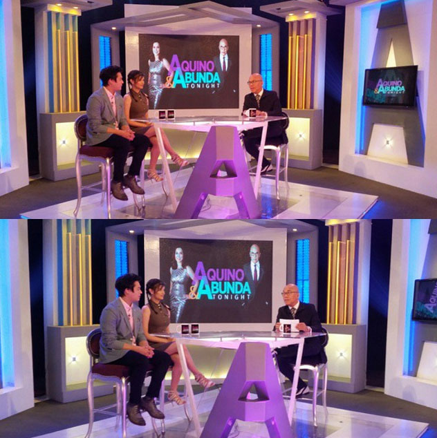 PHOTOS: Cute couple Liza and Enrique on Aquino & Abunda Tonight