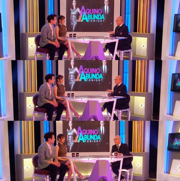 PHOTOS: Cute couple Liza and Enrique on Aquino & Abunda Tonight